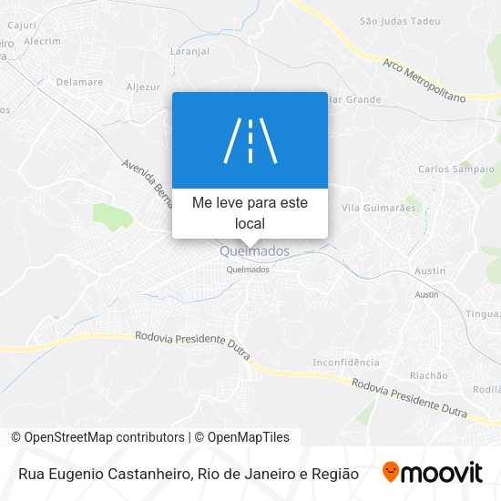 Rua Eugenio Castanheiro mapa