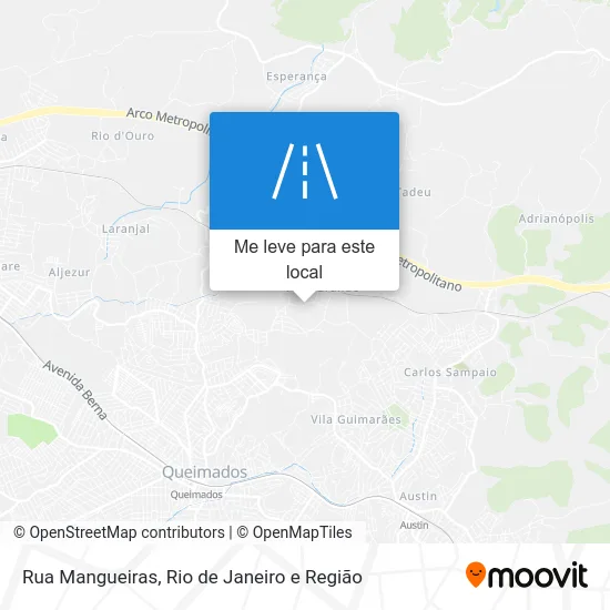 Rua Mangueiras mapa