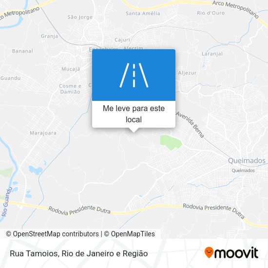 Rua Tamoios mapa