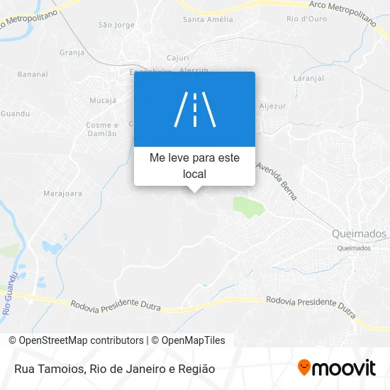 Rua Tamoios mapa