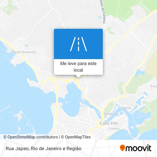 Rua Japao mapa