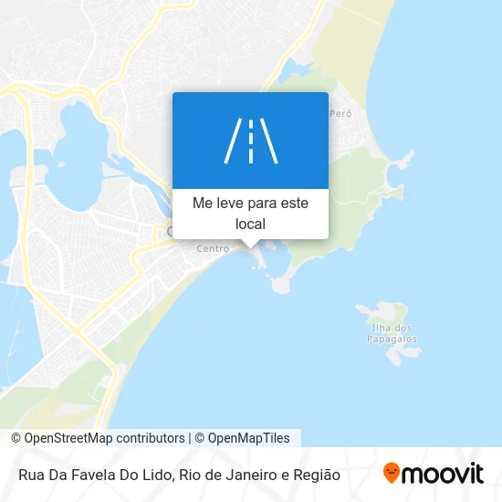 Rua Da Favela Do Lido mapa