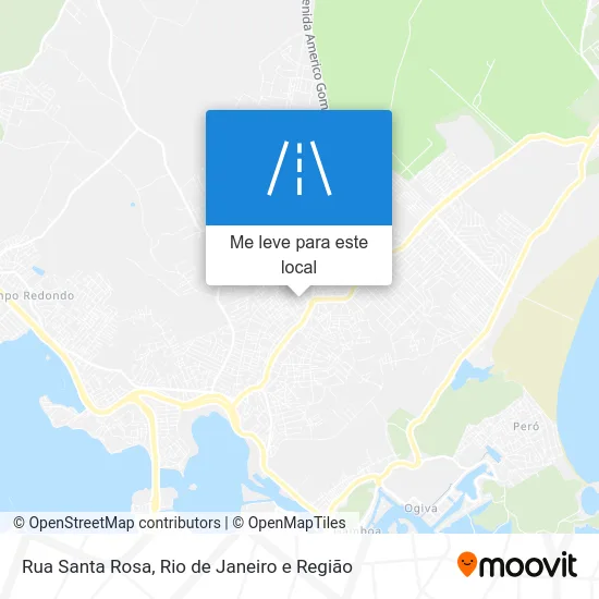 Rua Santa Rosa mapa