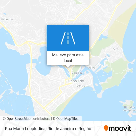 Rua Maria Leoplodina mapa