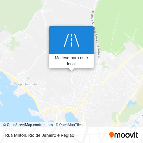 Rua Milton mapa