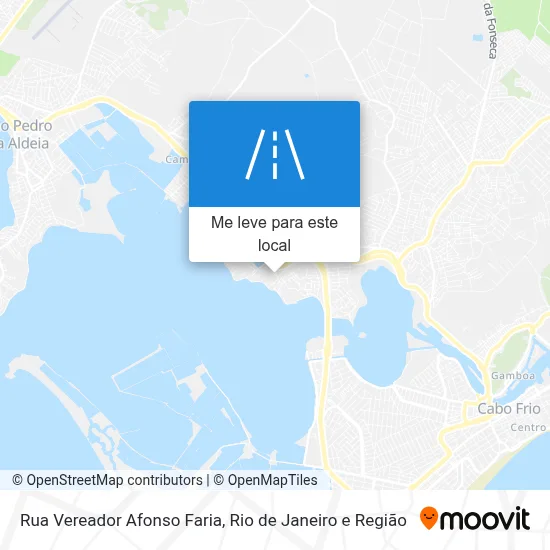 Rua Vereador Afonso Faria mapa