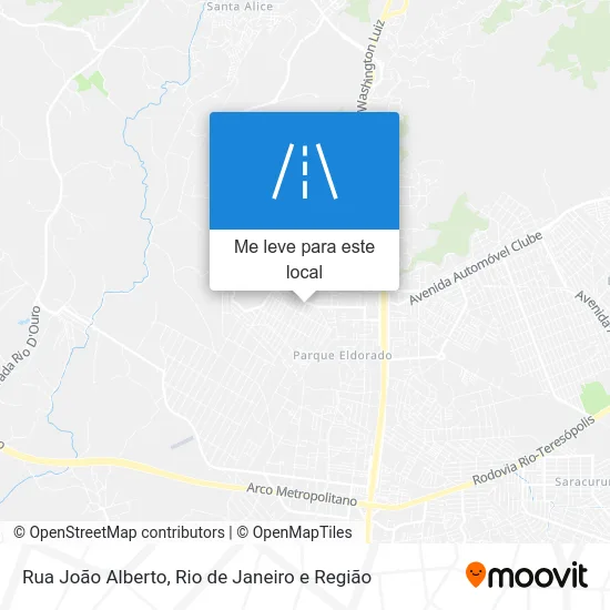 Rua João Alberto mapa
