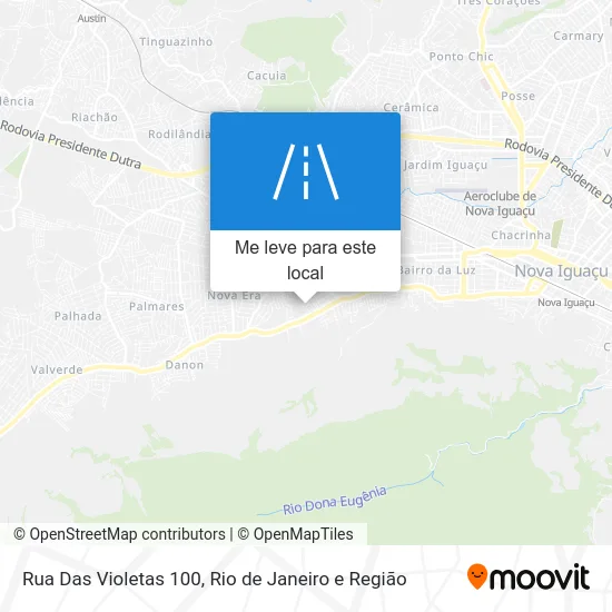 Rua Das Violetas 100 mapa