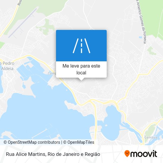 Rua Alice Martins mapa