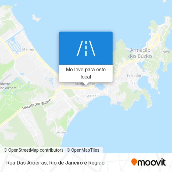 Rua Das Aroeiras mapa