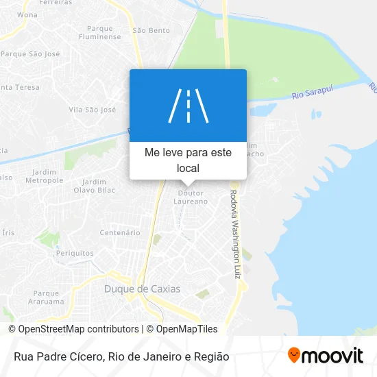 Rua Padre Cícero mapa