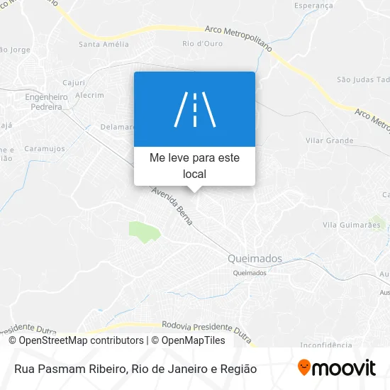 Rua Pasmam Ribeiro mapa
