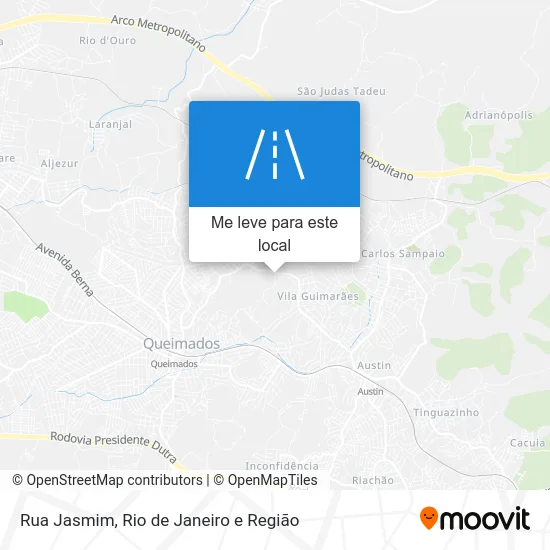 Rua Jasmim mapa