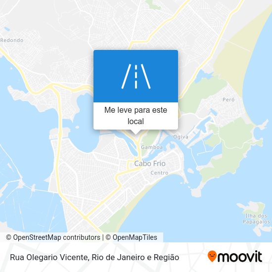 Rua Olegario Vicente mapa