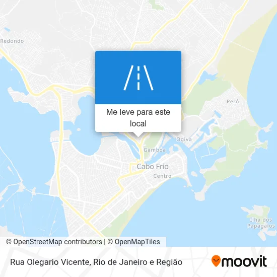 Rua Olegario Vicente mapa