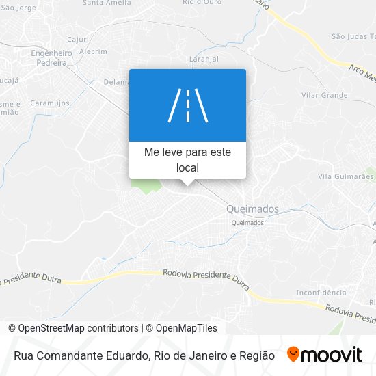 Rua Comandante Eduardo mapa