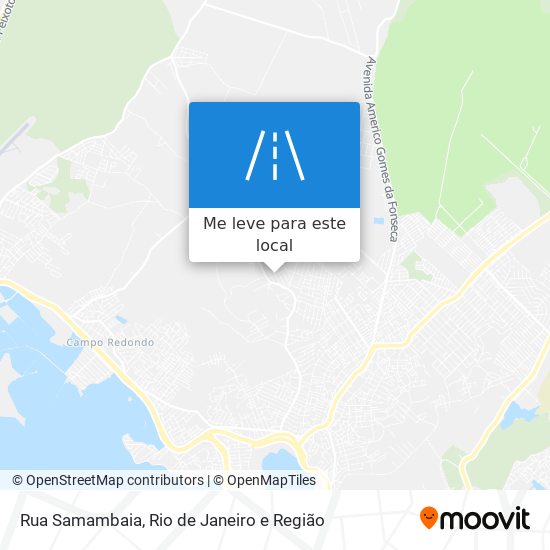 Rua Samambaia mapa