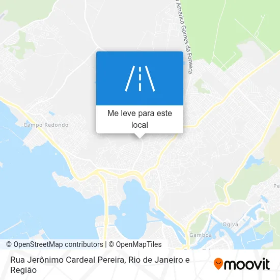 Rua Jerônimo Cardeal Pereira mapa