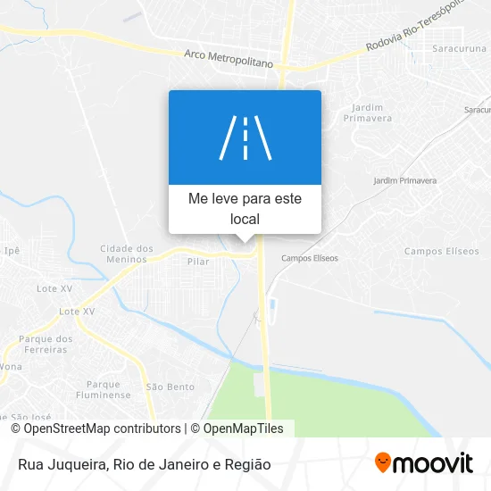 Rua Juqueira mapa
