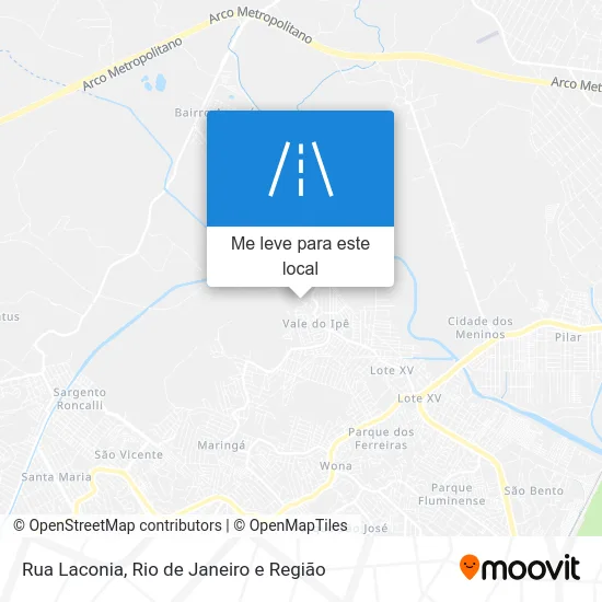 Rua Laconia mapa