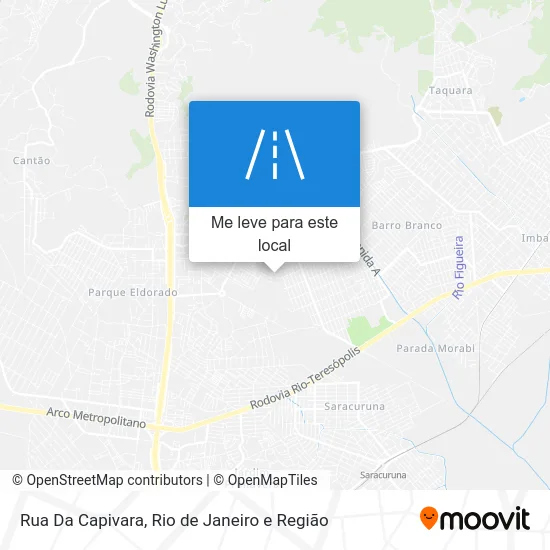 Rua Da Capivara mapa