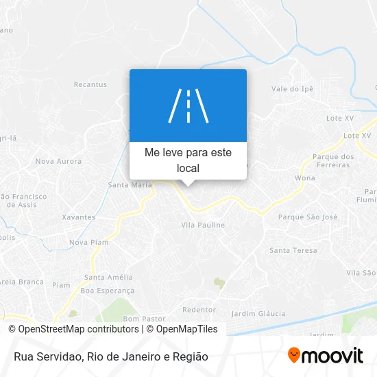 Rua Servidao mapa