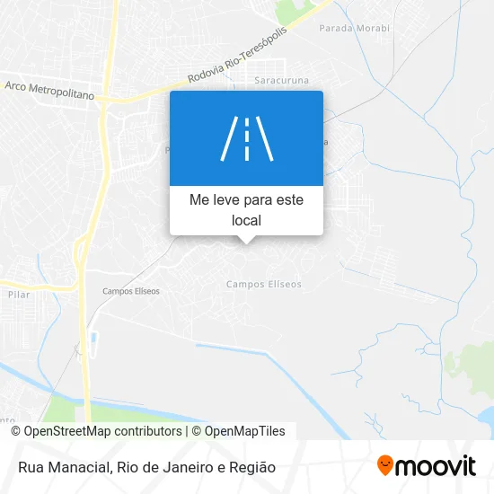 Rua Manacial mapa