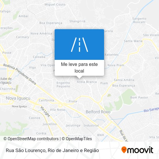 Rua São Lourenço mapa