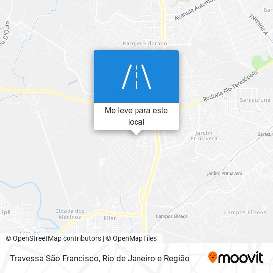 Travessa São Francisco mapa