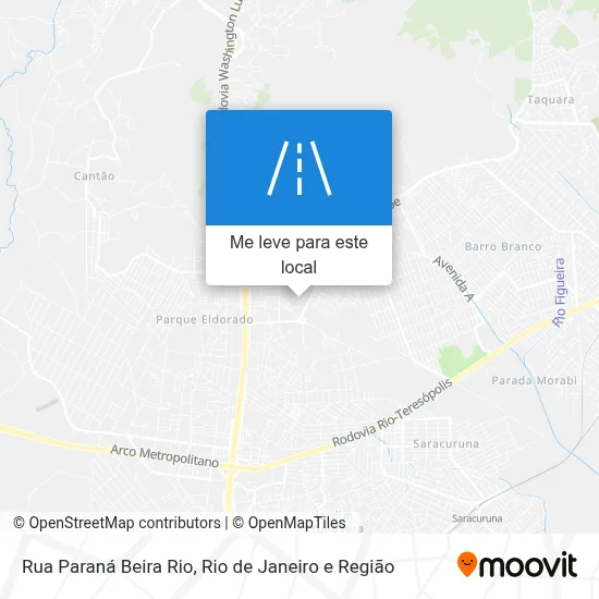 Rua Paraná Beira Rio mapa