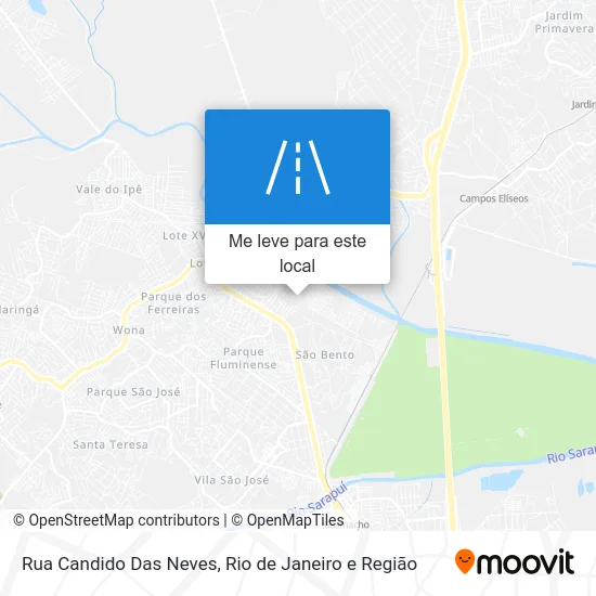 Rua Candido Das Neves mapa