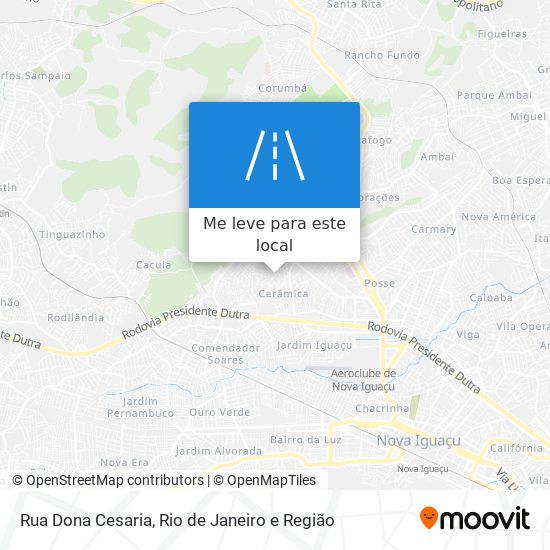 Rua Dona Cesaria mapa