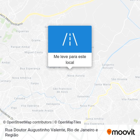 Rua Doutor Augustinho Valente mapa