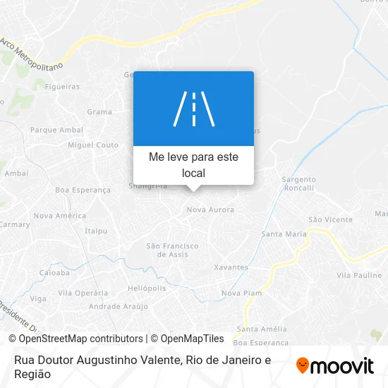 Rua Doutor Augustinho Valente mapa
