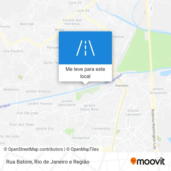 Rua Batore mapa