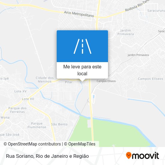 Rua Soriano mapa