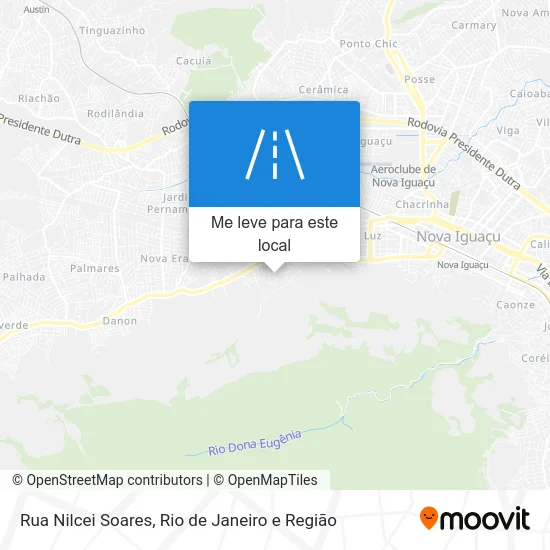 Rua Nilcei Soares mapa