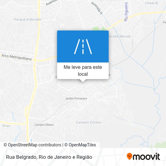 Rua Belgrado mapa