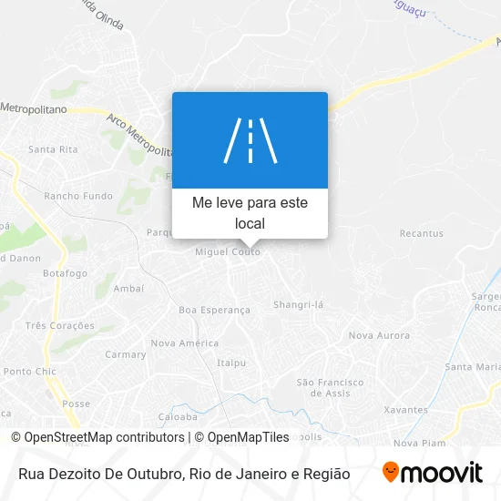 Rua Dezoito De Outubro mapa