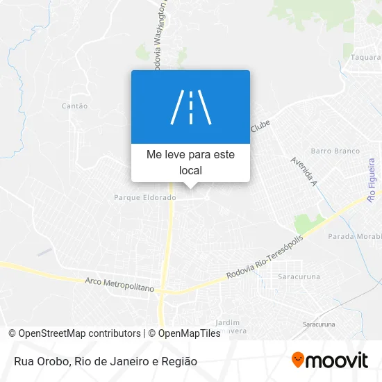 Rua Orobo mapa