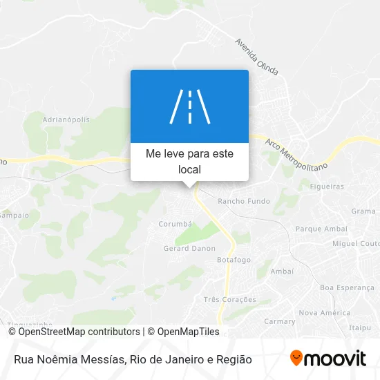 Rua Noêmia Messías mapa