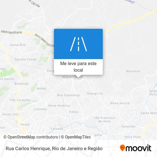 Rua Carlos Henrique mapa