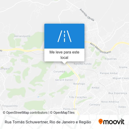 Rua Tomás Schuwertner mapa
