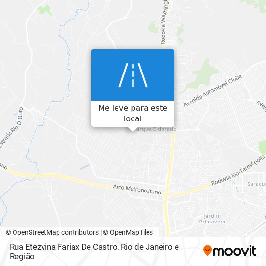 Rua Etezvina Fariax De Castro mapa