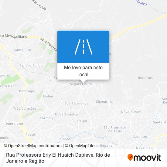 Rua Professora Erly El Huaich Dapieve mapa