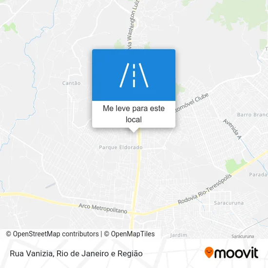 Rua Vanizia mapa