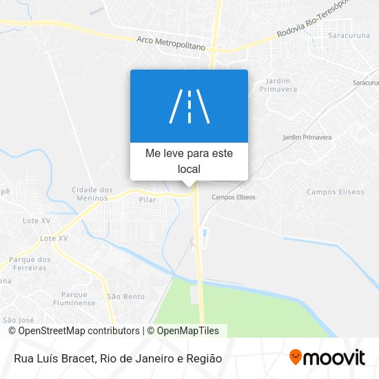 Rua Luís Bracet mapa