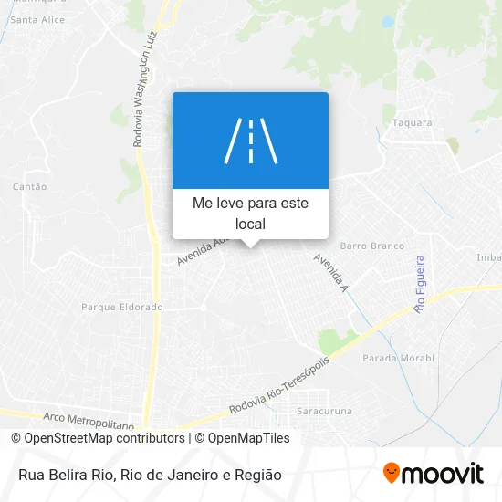 Rua Belira Rio mapa