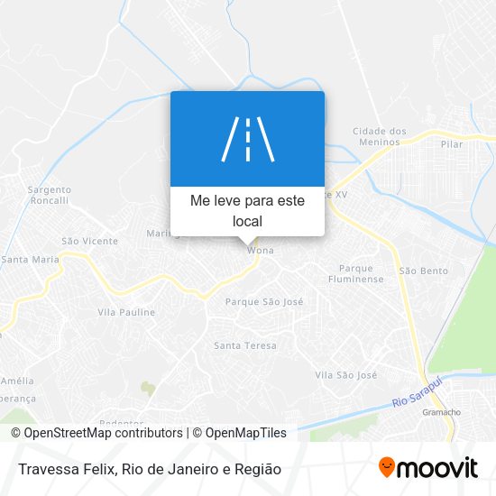 Travessa Felix mapa