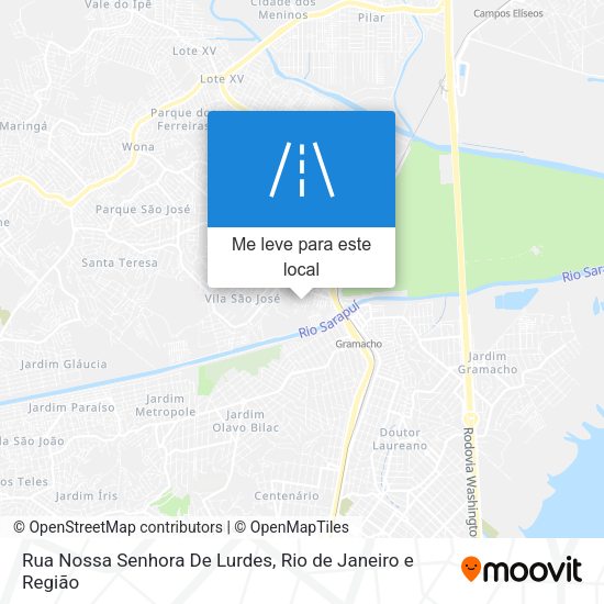 Rua Nossa Senhora De Lurdes mapa